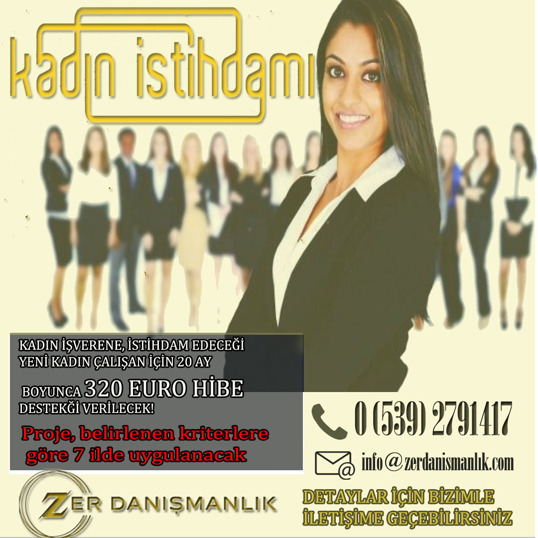 Kadın istihdamına aylık 320 euro destek 